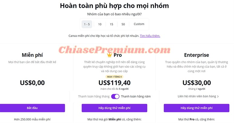 Có thực sự tồn tại tài khoản Canva Pro lifetime, vĩnh viễn | review by ChiasePremium