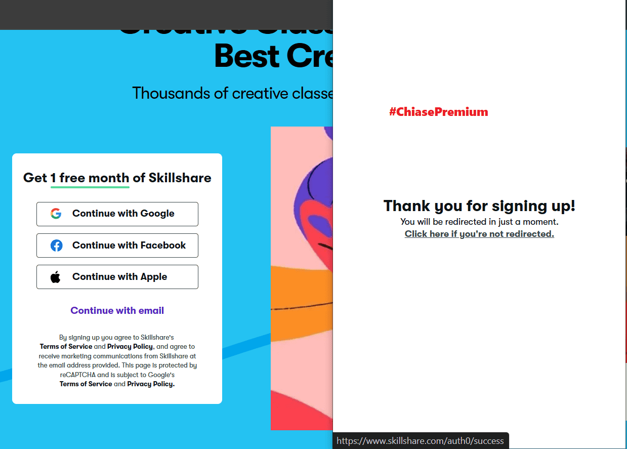 Xác nhận tạo tài khoản thành công