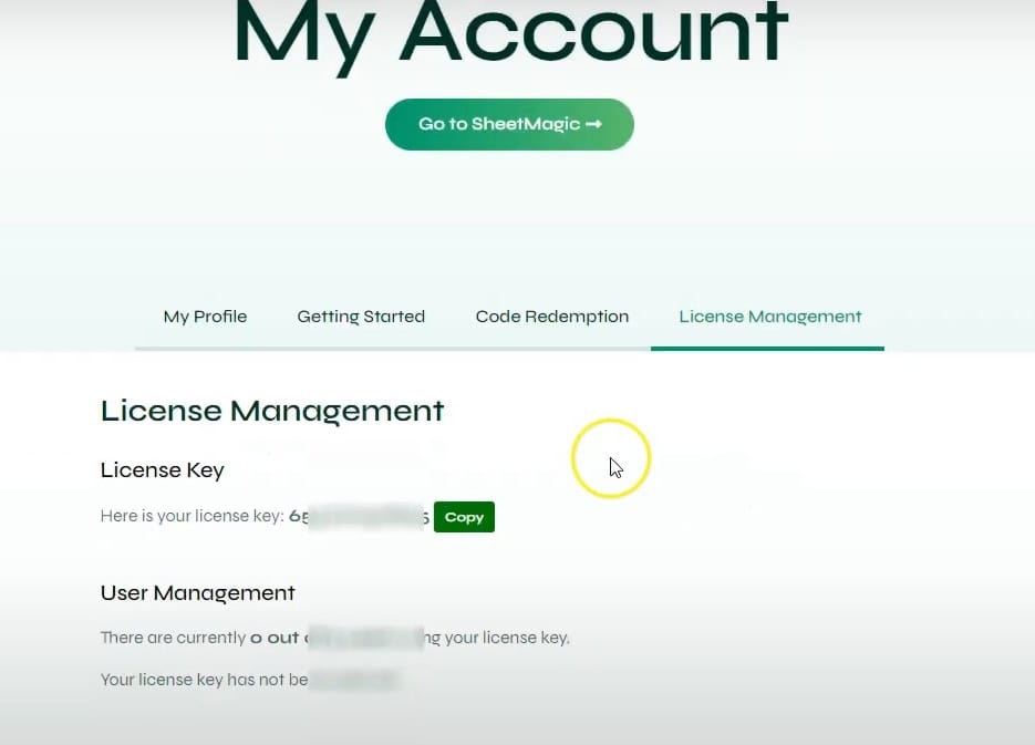 SheetMagic License