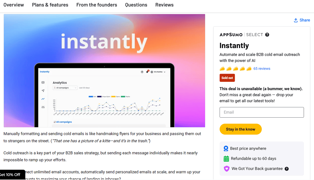 https://appsumo.com/products/instantly/