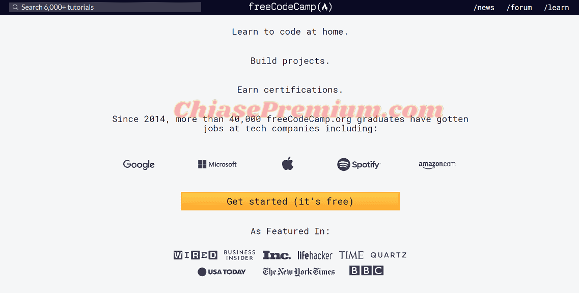 FreeCodeCamp là một nơi tuyệt vời để bắt đầu nếu bạn không có kinh nghiệm về lập trình