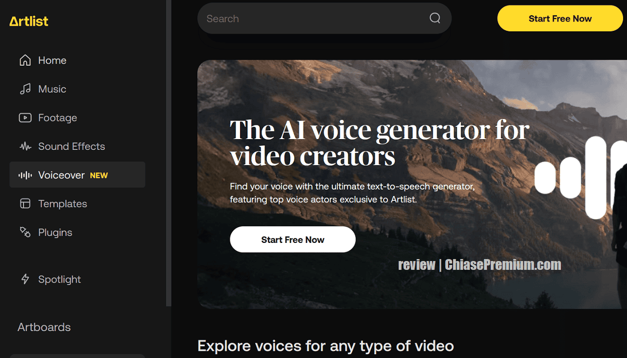 "The AI voice generator for video creators"