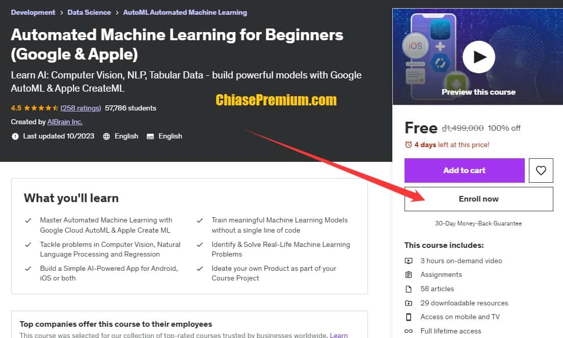 Automated Machine Learning for Beginners (Google & Apple)