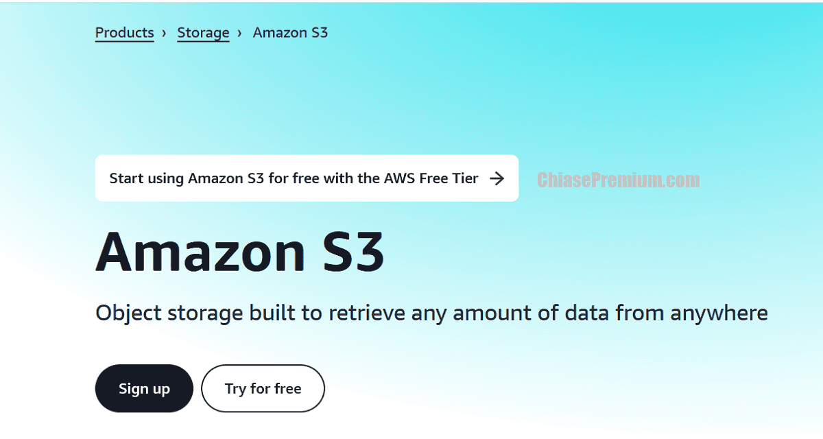 Amazon S3Object storage built to retrieve any amount of data from anywhere