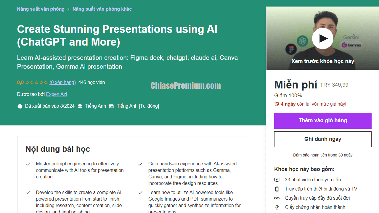 Create Stunning Presentations using AI (ChatGPT and More)