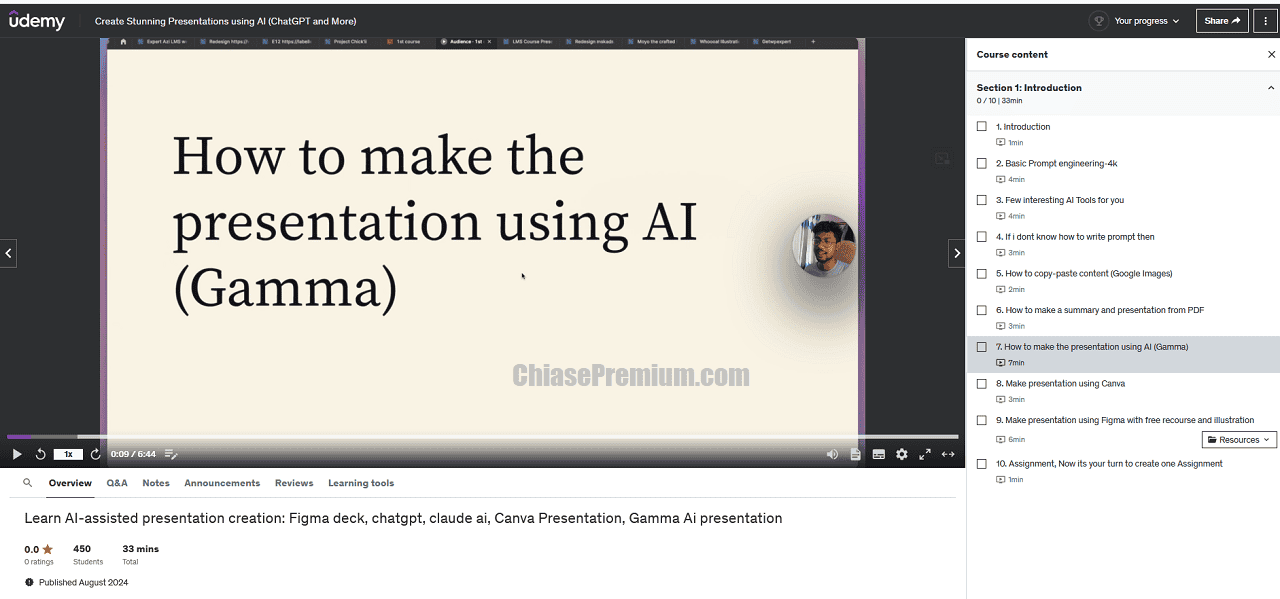 Learn AI-assisted presentation creation: Figma deck, chatgpt, claude ai, Canva Presentation, Gamma Ai presentation