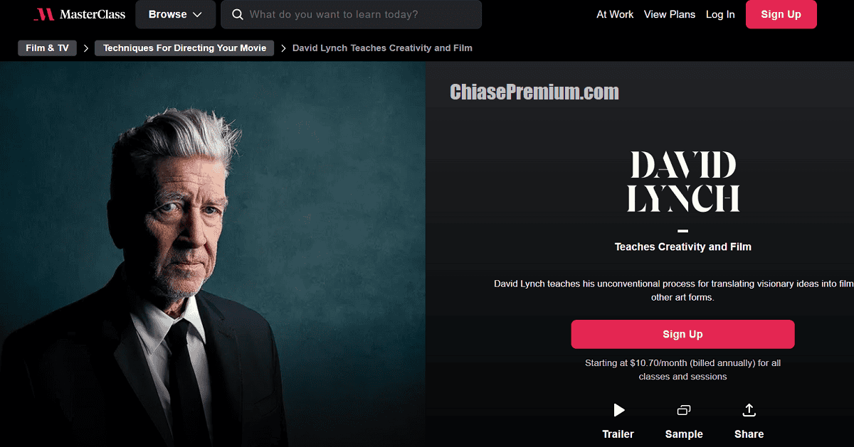 Teaches Creativity and Film by David Lynch 