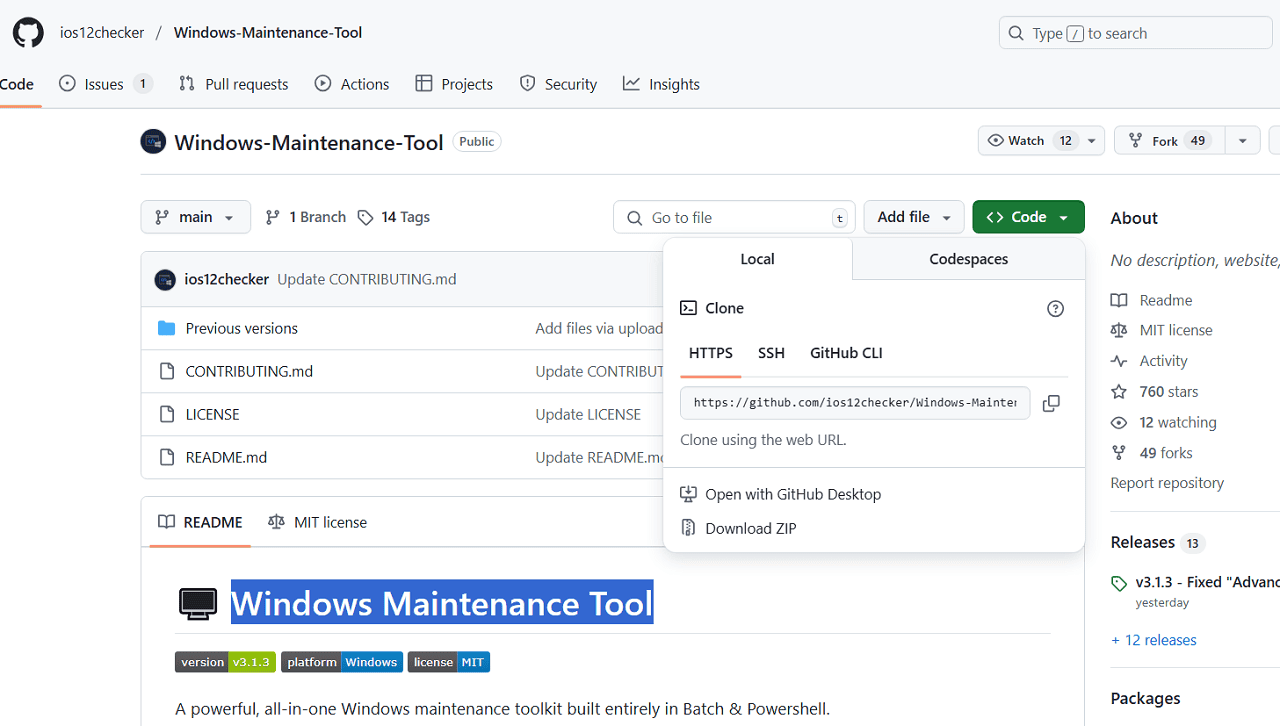 Download Windows Maintenance Tool
