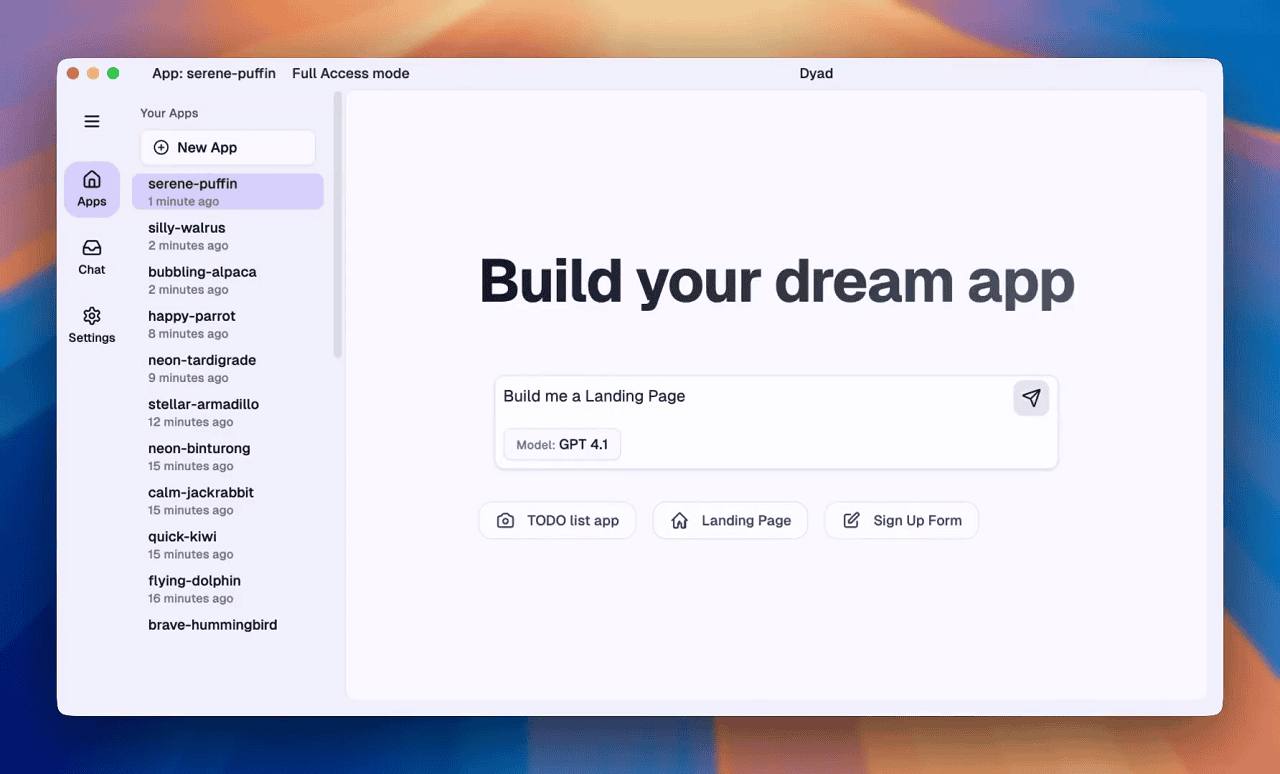Dyad - Build unlimited AI apps
