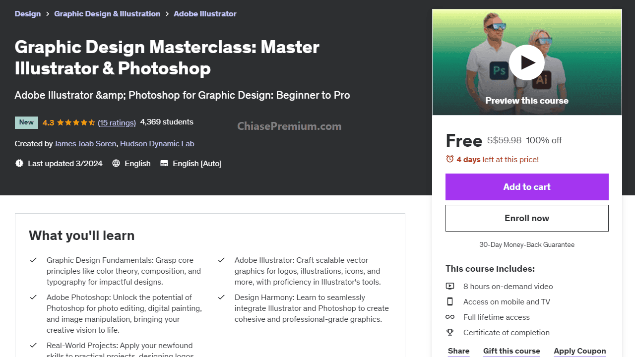 Graphic Design Masterclass: Master Illustrator & Photoshop