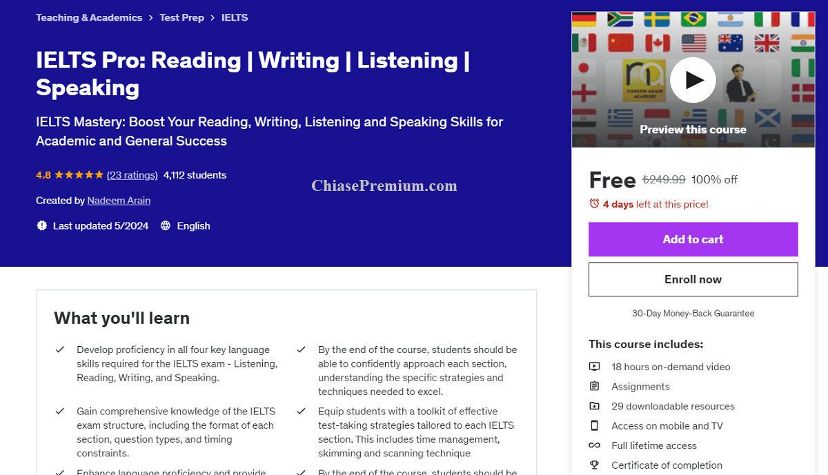 IELTS Pro: Reading | Writing | Listening | Speaking