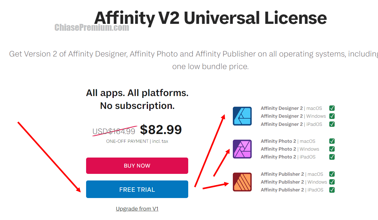 Đăng ký, download Affinity full tính năng, miễn phí 06 tháng.