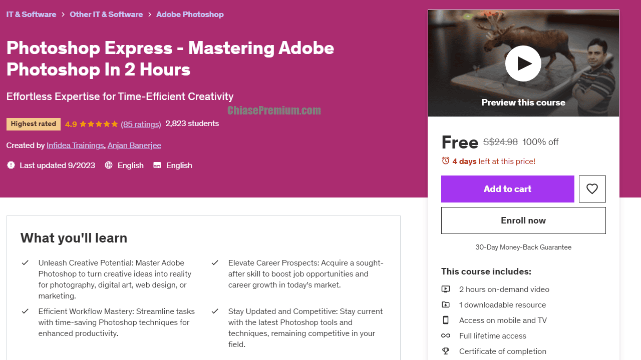 Photoshop Express - Mastering Adobe Photoshop In 2 Hours