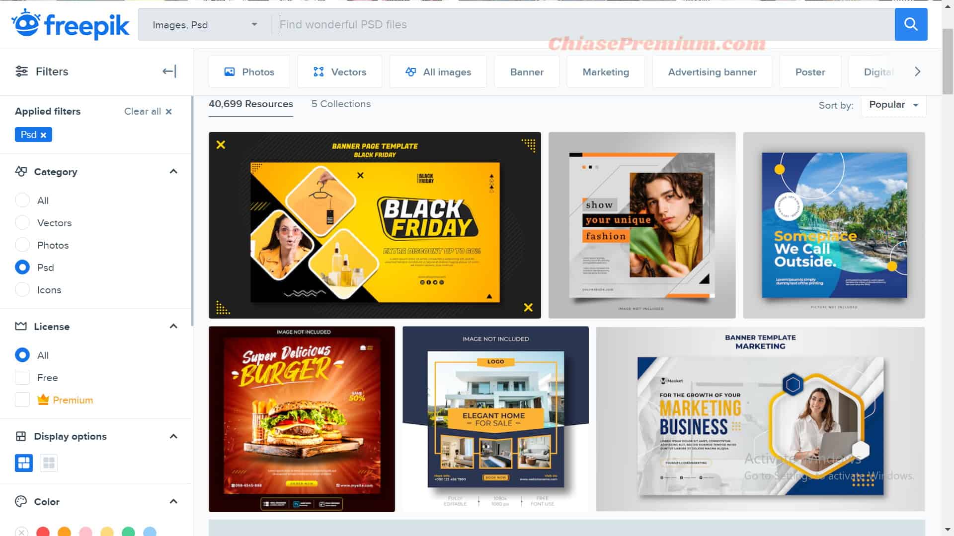 Trang web chuyên cung cấp đồ họa Freepik 