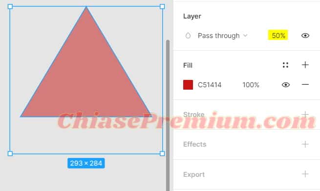 Cách sử dụng Công cụ Opacity và Fill trên Figma