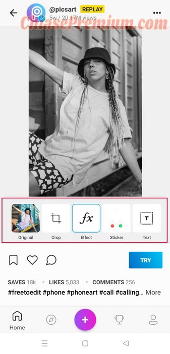 picsart cung cấp chi tiết các bước để thiết kế theo mẫu bạn chọn