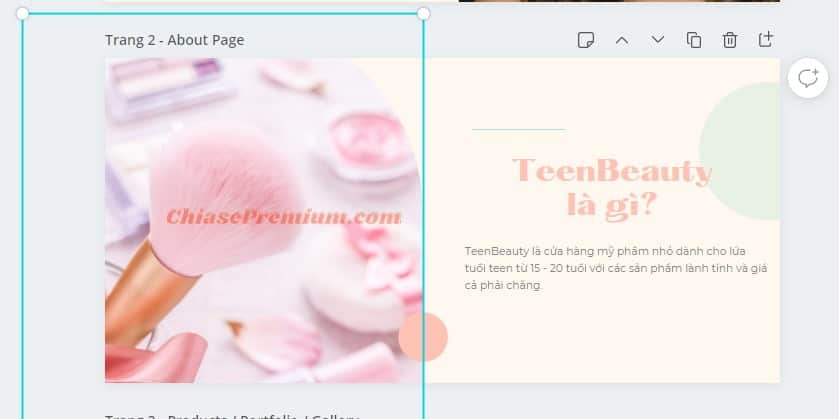 Cách tạo Landing Page cho website với Canva (tiếp theo)