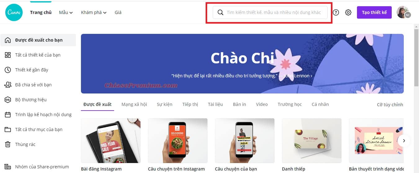 Cách làm ảnh thumbnail (hình thu nhỏ) với Canva