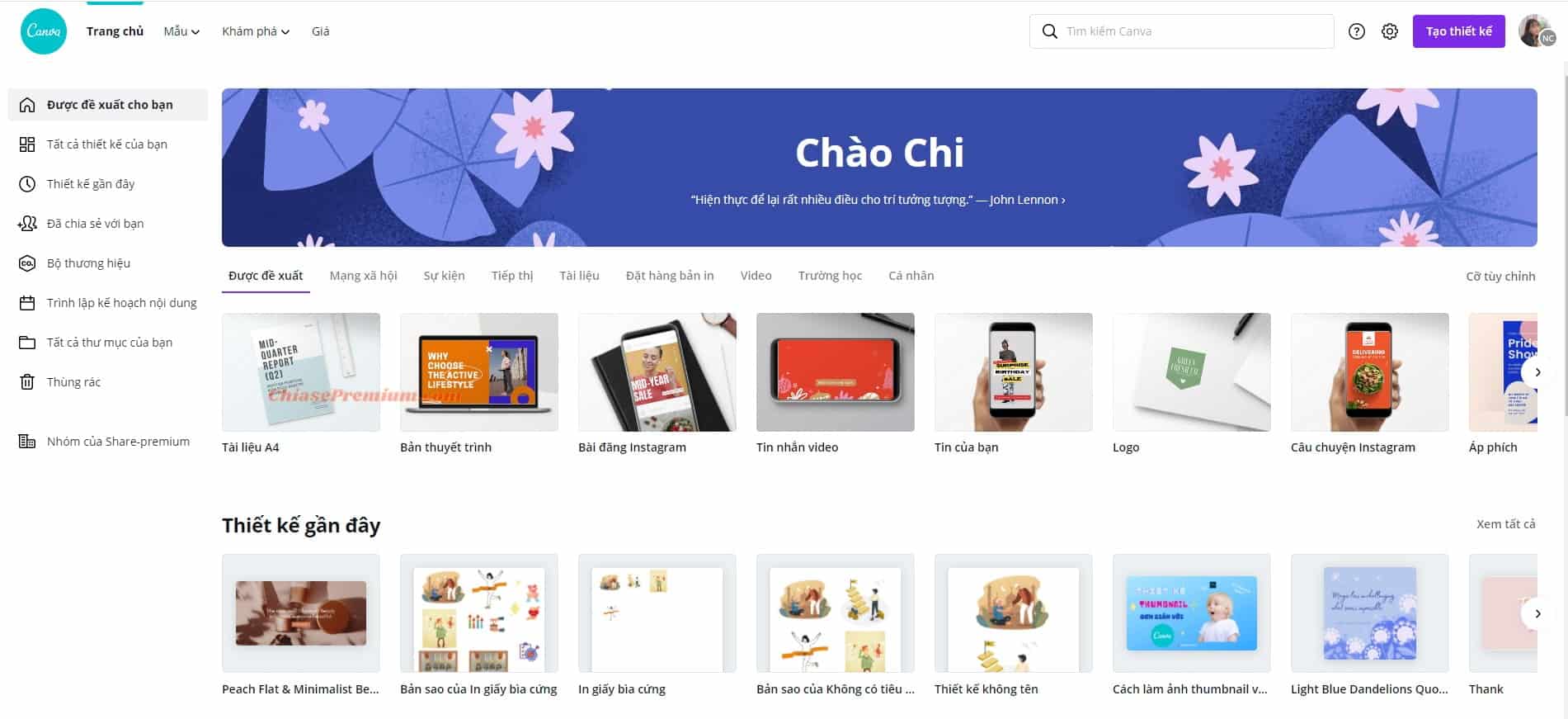 Cách tạo Landing Page cho website với Canva (tiếp theo)