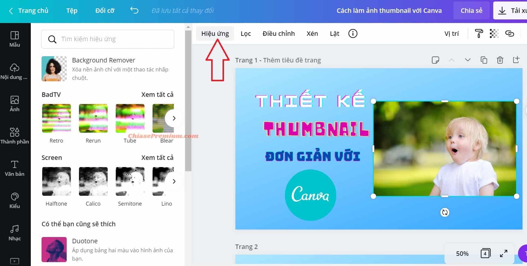 Cách làm ảnh thumbnail với Canva (tiếp theo)