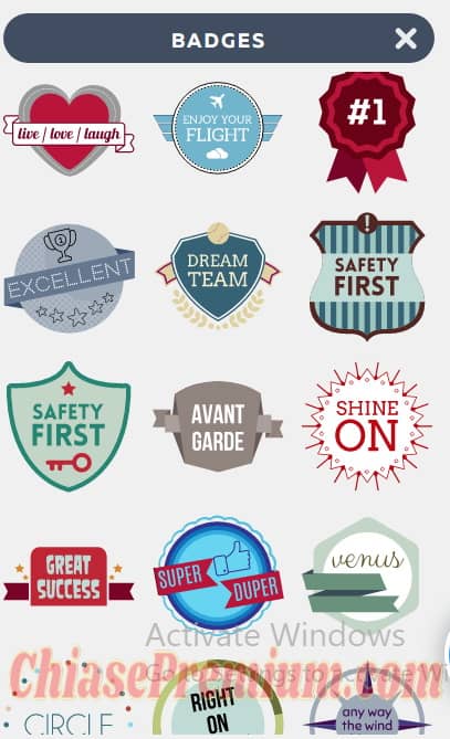 Badges (huy hiệu) ở Powtoon