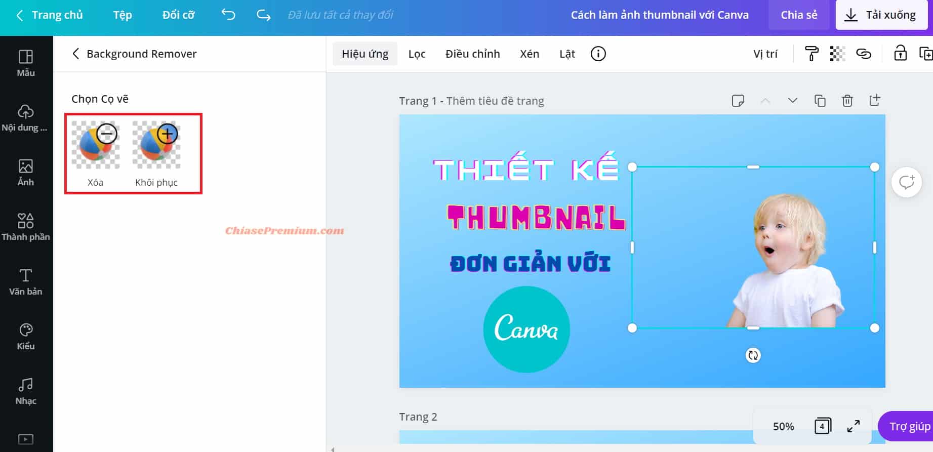 Cách làm ảnh thumbnail với Canva (tiếp theo)