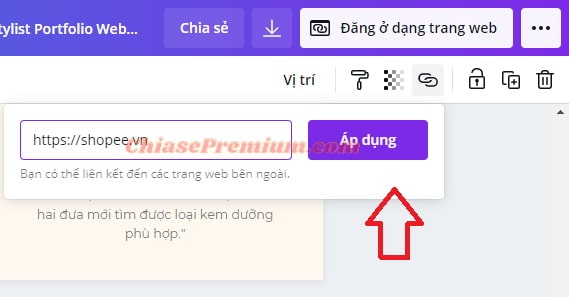 Cách tạo Landing Page cho website với Canva (tiếp theo)