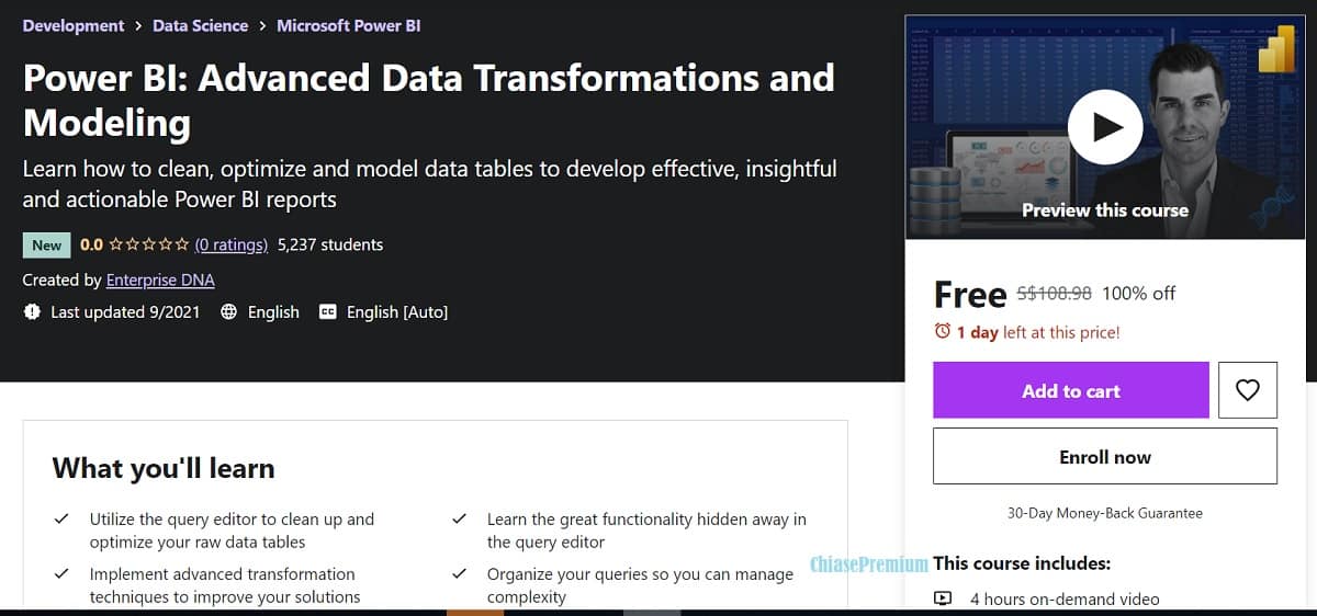 Power BI: Advanced Data Transformations and Modeling 