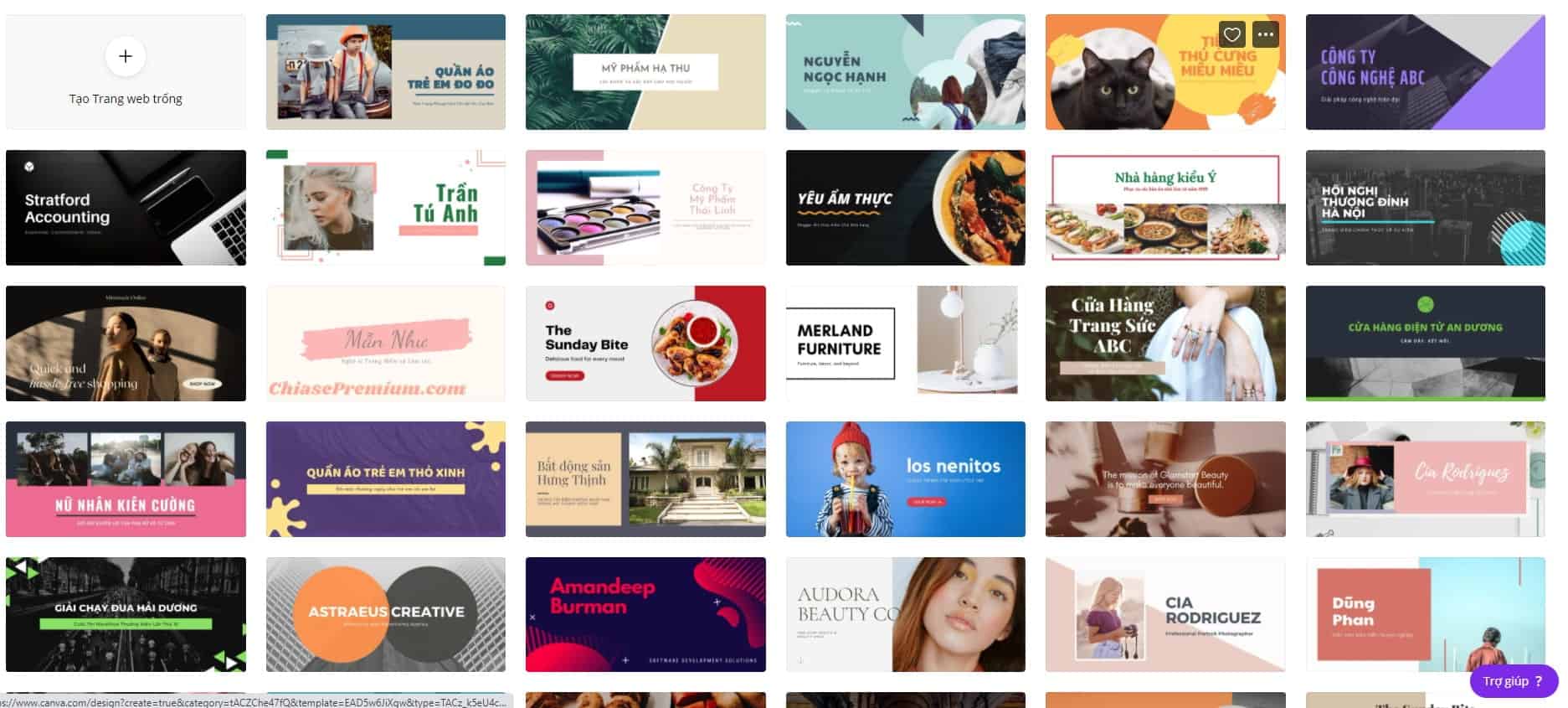 Cách tạo Landing Page cho website với Canva (tiếp theo)