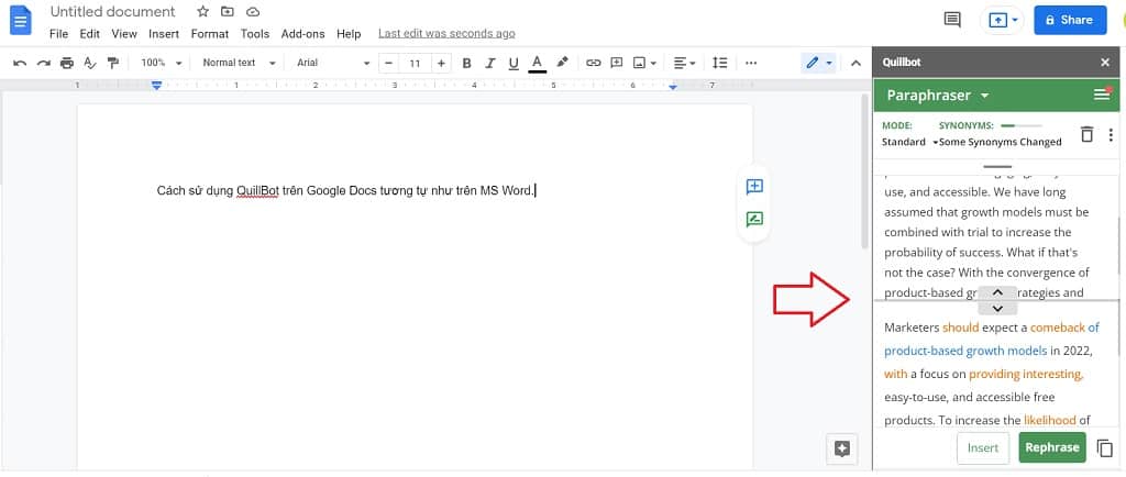 Cách cài đặt QuillBot cho Google Docs (tiếp theo)