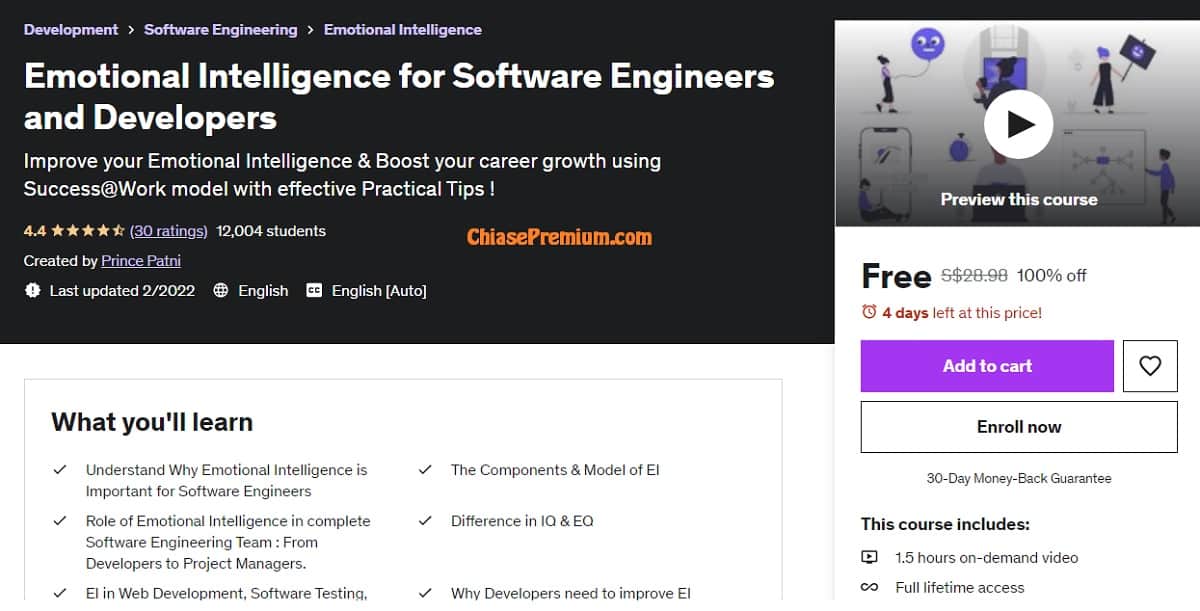 Emotional Intelligence for Software Engineers and Developers