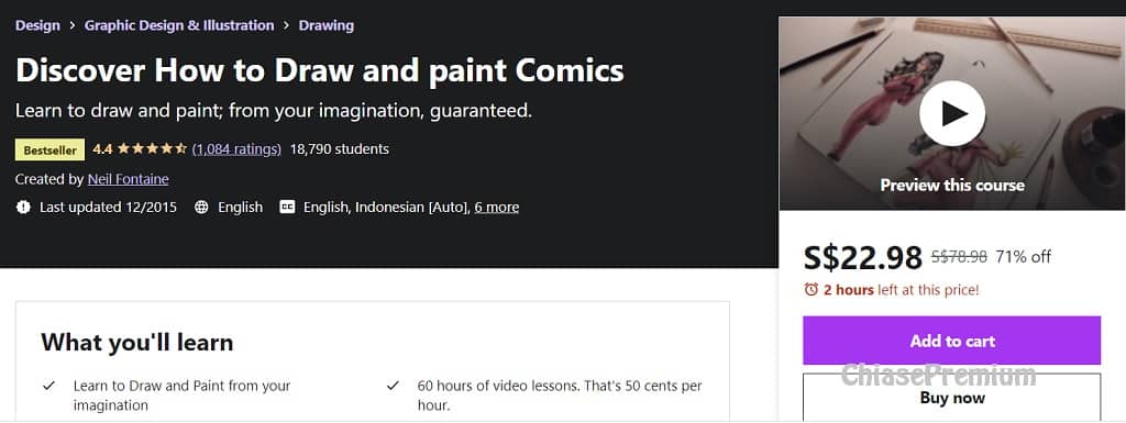 Khóa học thiết kế đồ họa online miễn phí: How to Draw and paint Comics