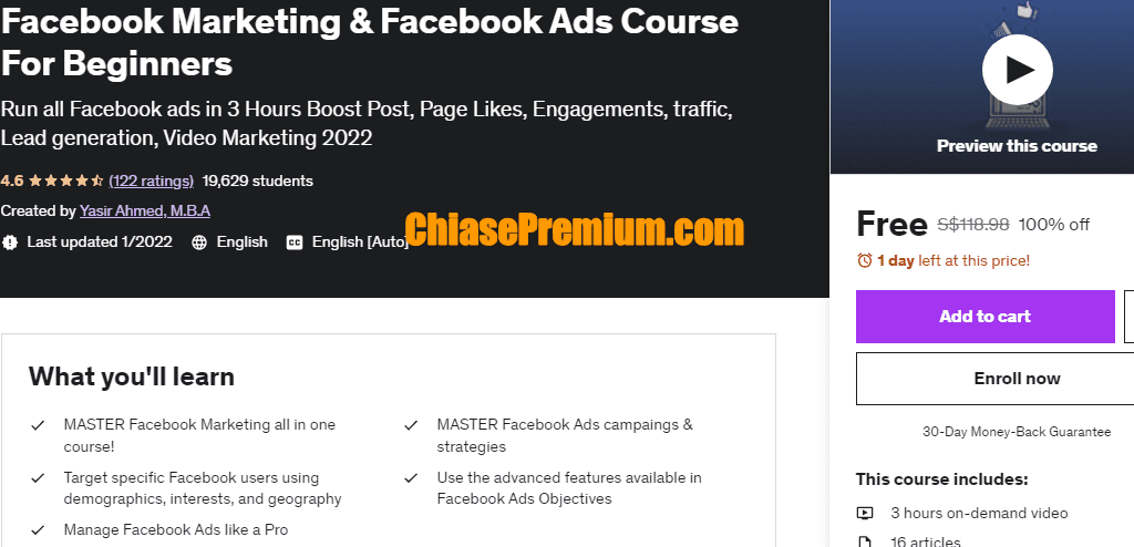 Facebook Marketing & Facebook Ads Course For Beginners