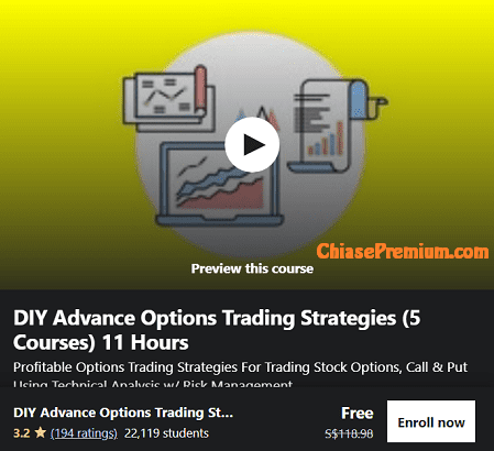 DIY Advance Options Trading Strategies (5 Courses) 11 Hours. Free