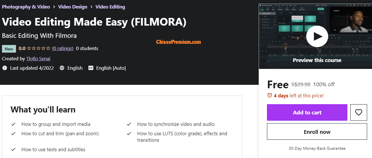 Video Editing Made Easy (FILMORA)