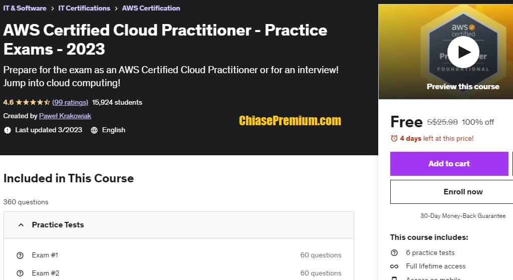 AWS Certified Cloud Practitioner - Practice Exams - 2023