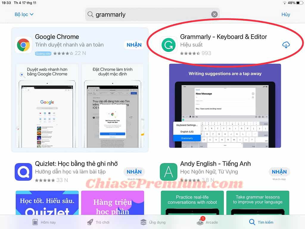 Cách cài đặt và sử dụng các tính năng nổi bật của Grammarly trên iPad
