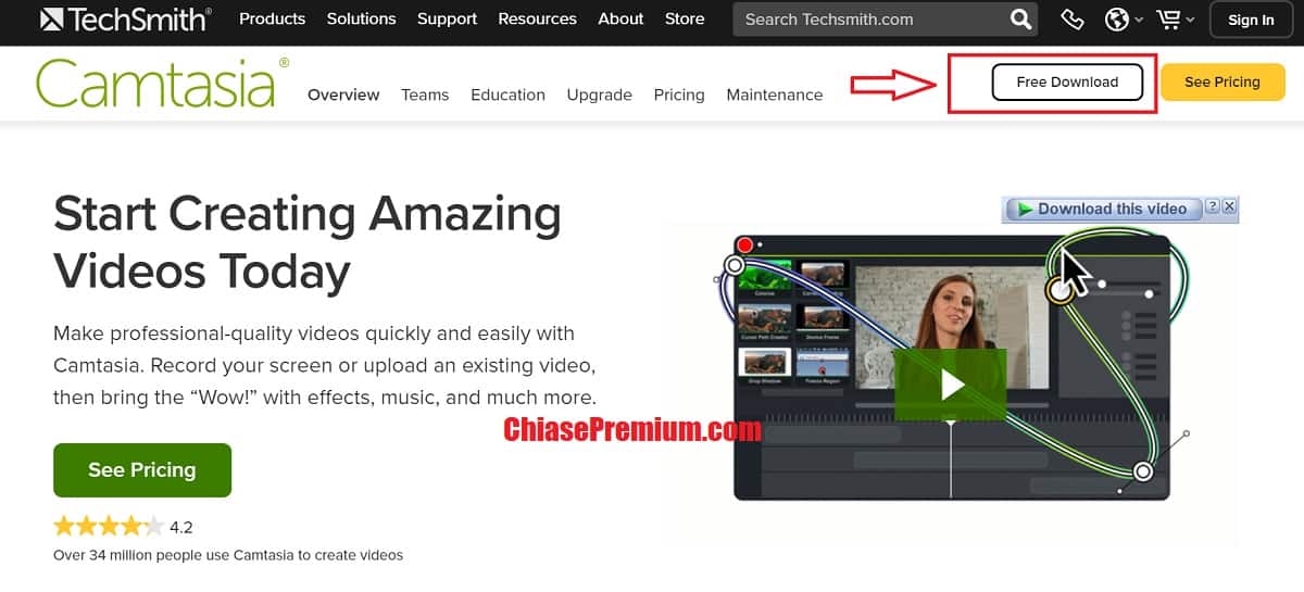 Cài đặt phần mềm Camtasia Studio