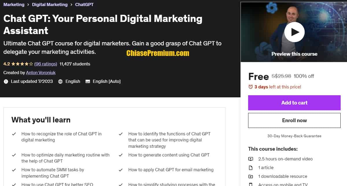 Chat GPT Your Personal Digital Marketing Assistant