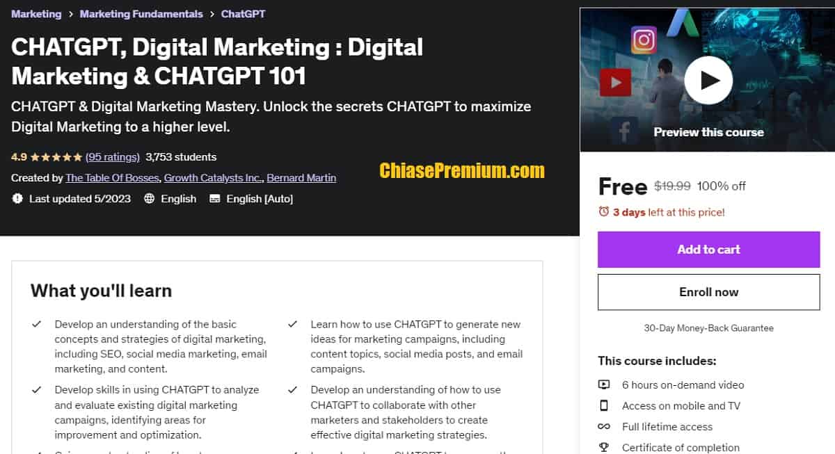 Digital Marketing & CHATGPT 101
