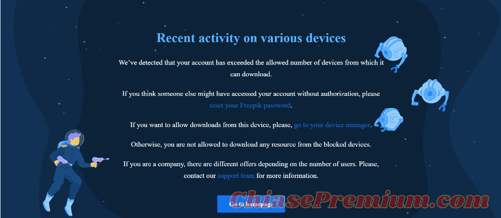 You can use one account Freepik premium in 3 devices.