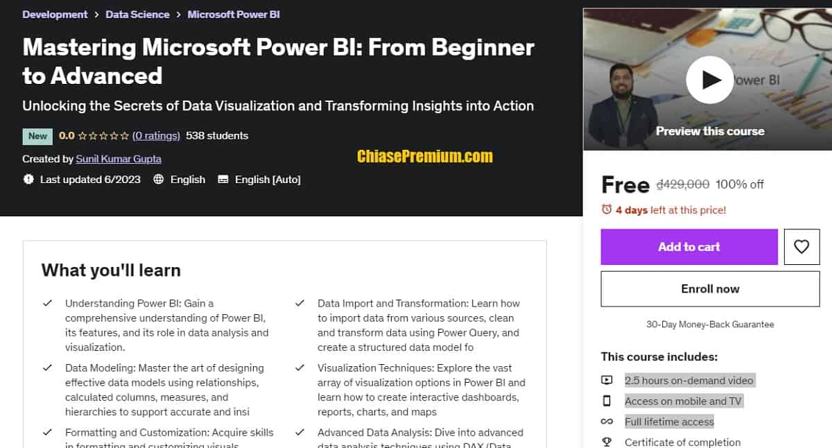 Mastering Microsoft Power BI: From Beginner to Advanced