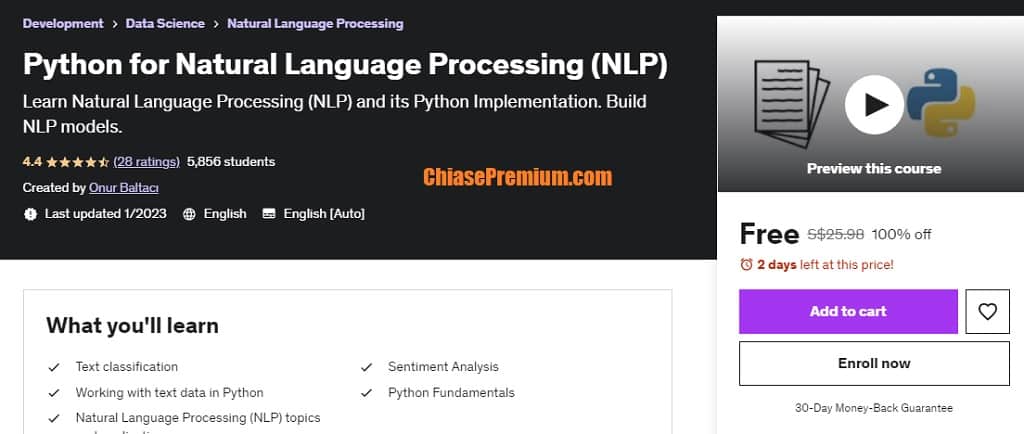 Python for Natural Language Processing (NLP)