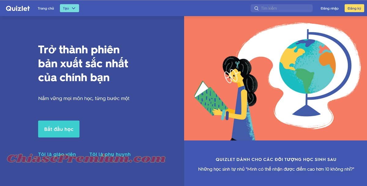 Quizlet được tạo ra để hỗ trợ học viên trên toàn thế giới, kể cả Việt Nam