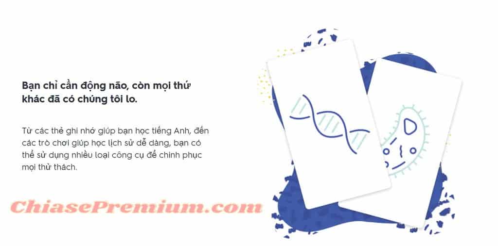 Quizlet rất thích hợp cho việc học ngôn ngữ