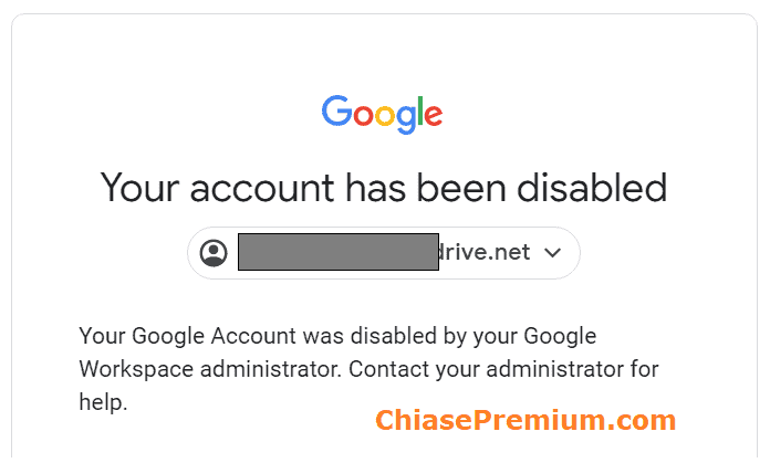 Tài khoản Google Drive mình mua đã không thể tiếp tục sử dụng được.