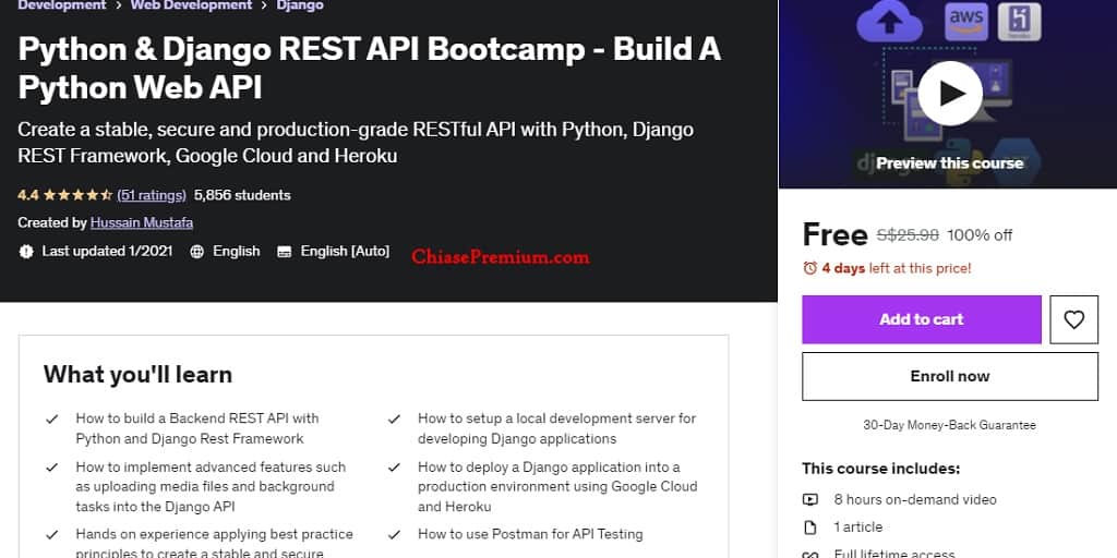 Python & Django REST API Bootcamp