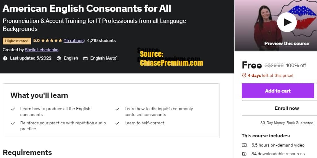 Udemy - American English Consonants for All