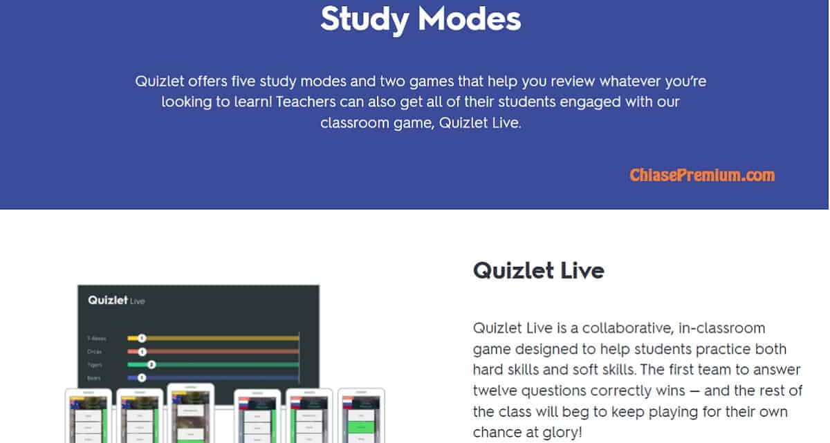 What is Quizlet | review by ChiasePremium.com