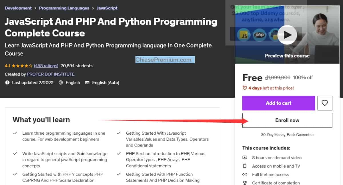 JavaScript And PHP And Python Programming Complete Course